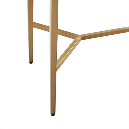 Chloe Dusty Jade Marble Console Table - Small Gold