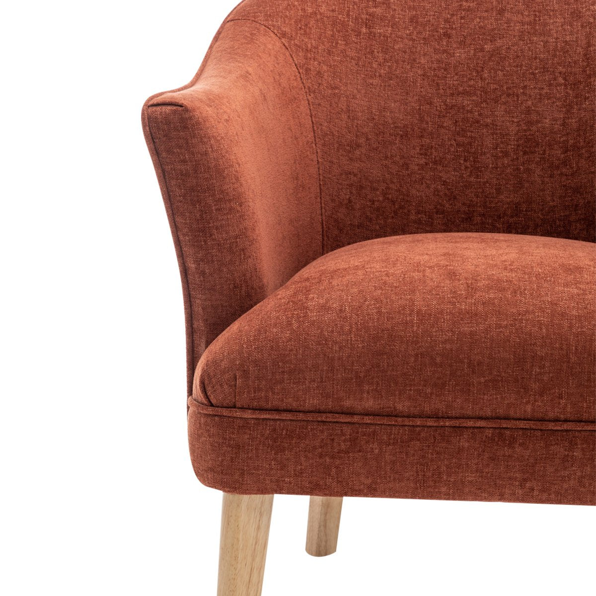 Elsa Arm Chair Chair - Terracotta Chenille