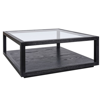 Sadie Oak Square Coffee Table - Black ** Offline pending re-order