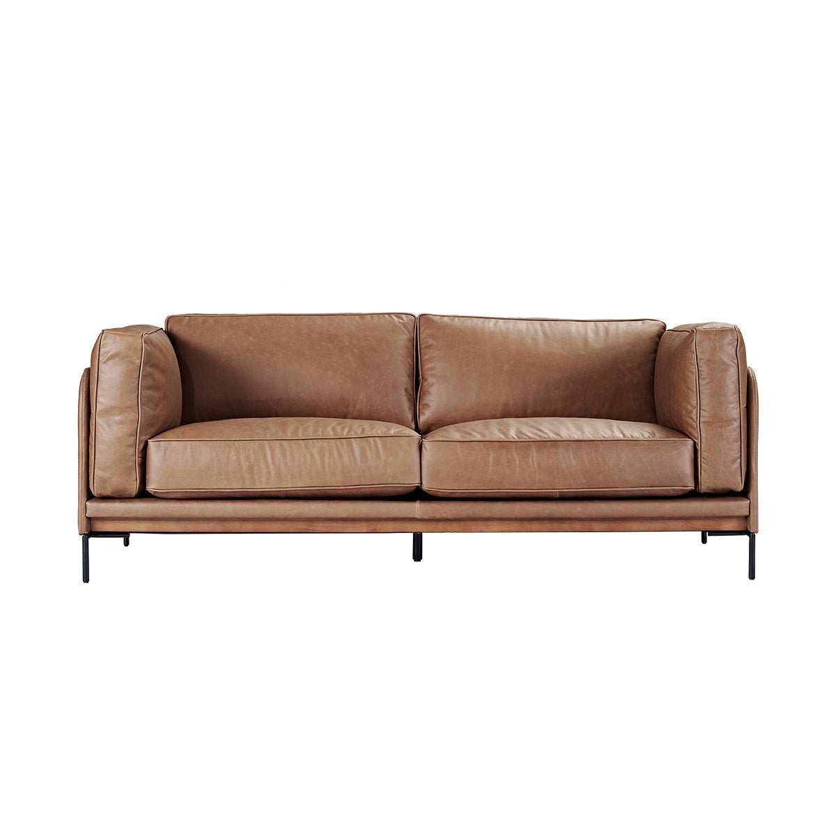 Keaton 2.5 Seater Sofa - Dark Brown Leather