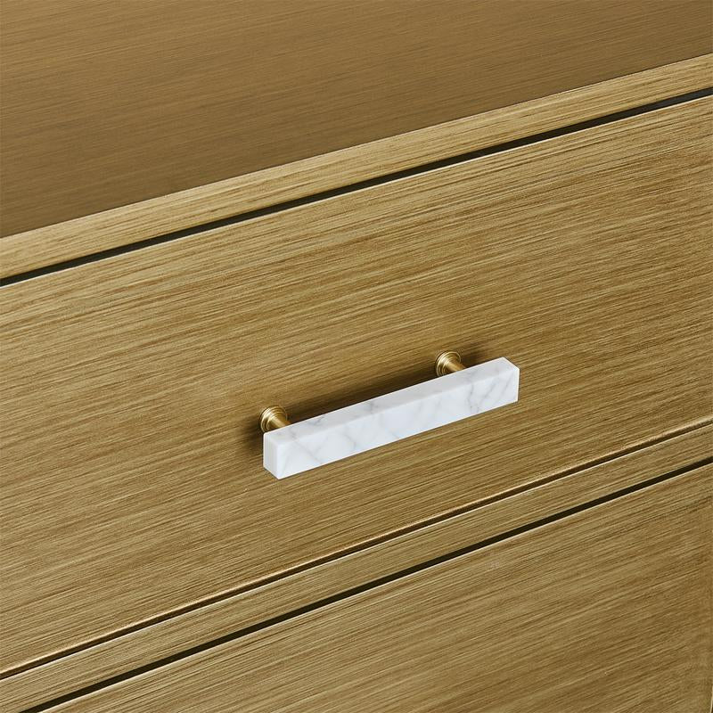 Jill Bedside Table - Antique Gold
