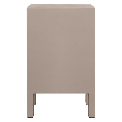 Ariana 40x65cm Bedside Table - Taupe