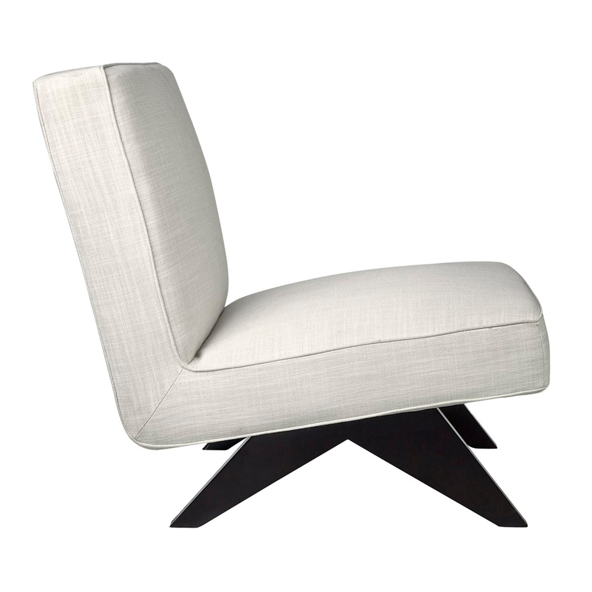 Martyn Slipper Chair - Off White Linen