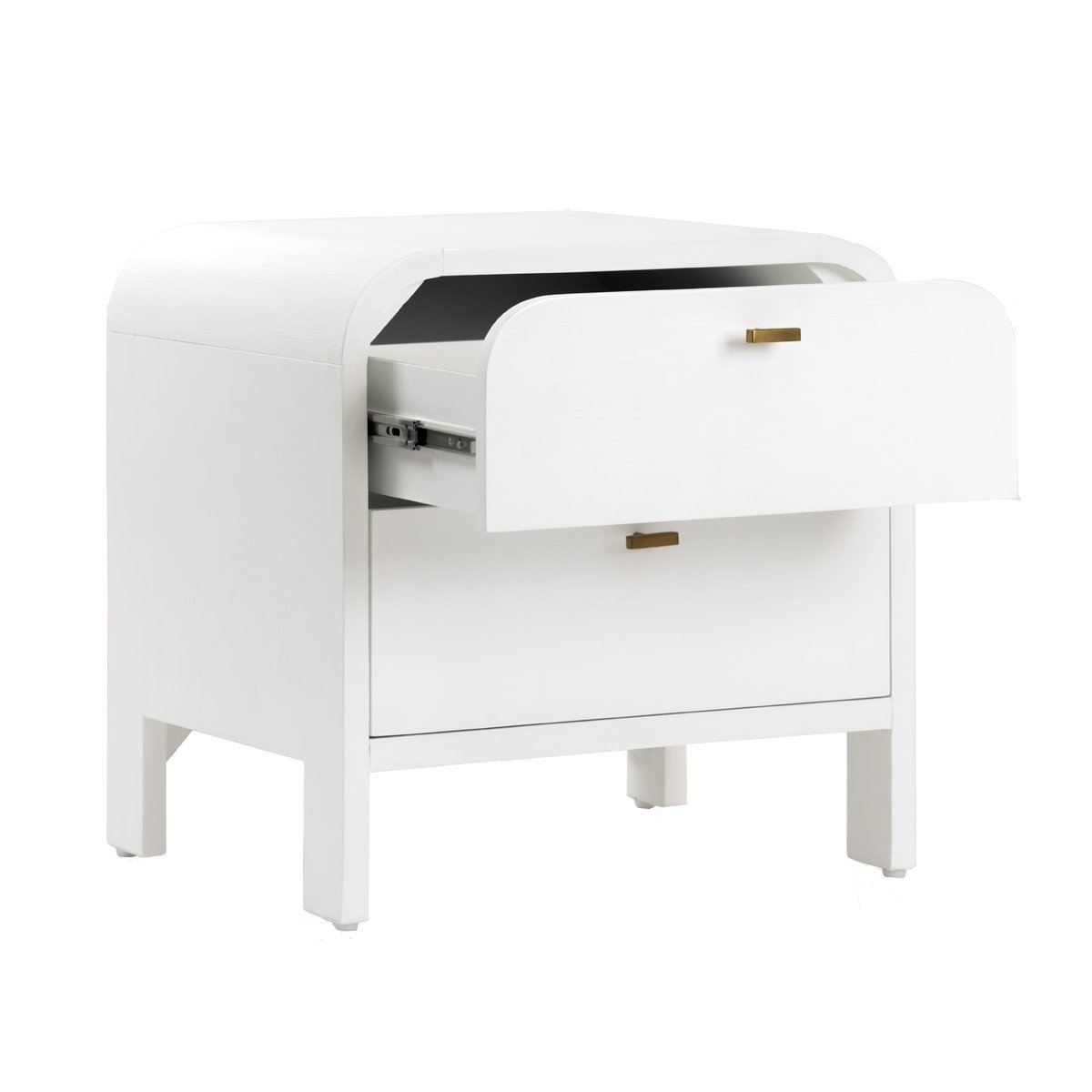 Chisholm 60x60cm Bedside Table - White
