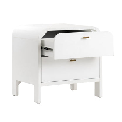 Chisholm 60x60cm Bedside Table - White