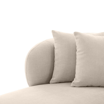 Greenwich Modular 3 Seater Sofa w Left Chaise - Natural Chenille