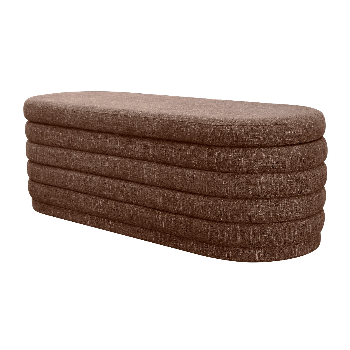Demi Storage Bench Ottoman - Chocolate
