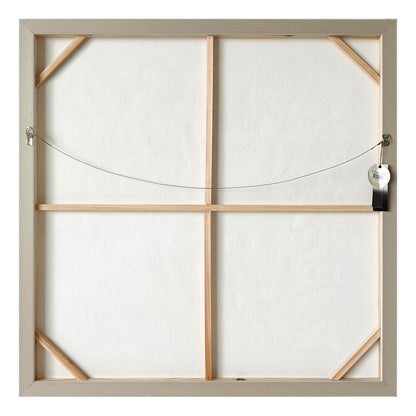 White Linen 105x105cm Enhanced Canvas Print