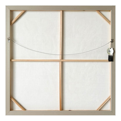 White Linen 105x105cm Enhanced Canvas Print