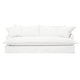 Hayman 3 Seater Slip Cover Sofa - White Linen