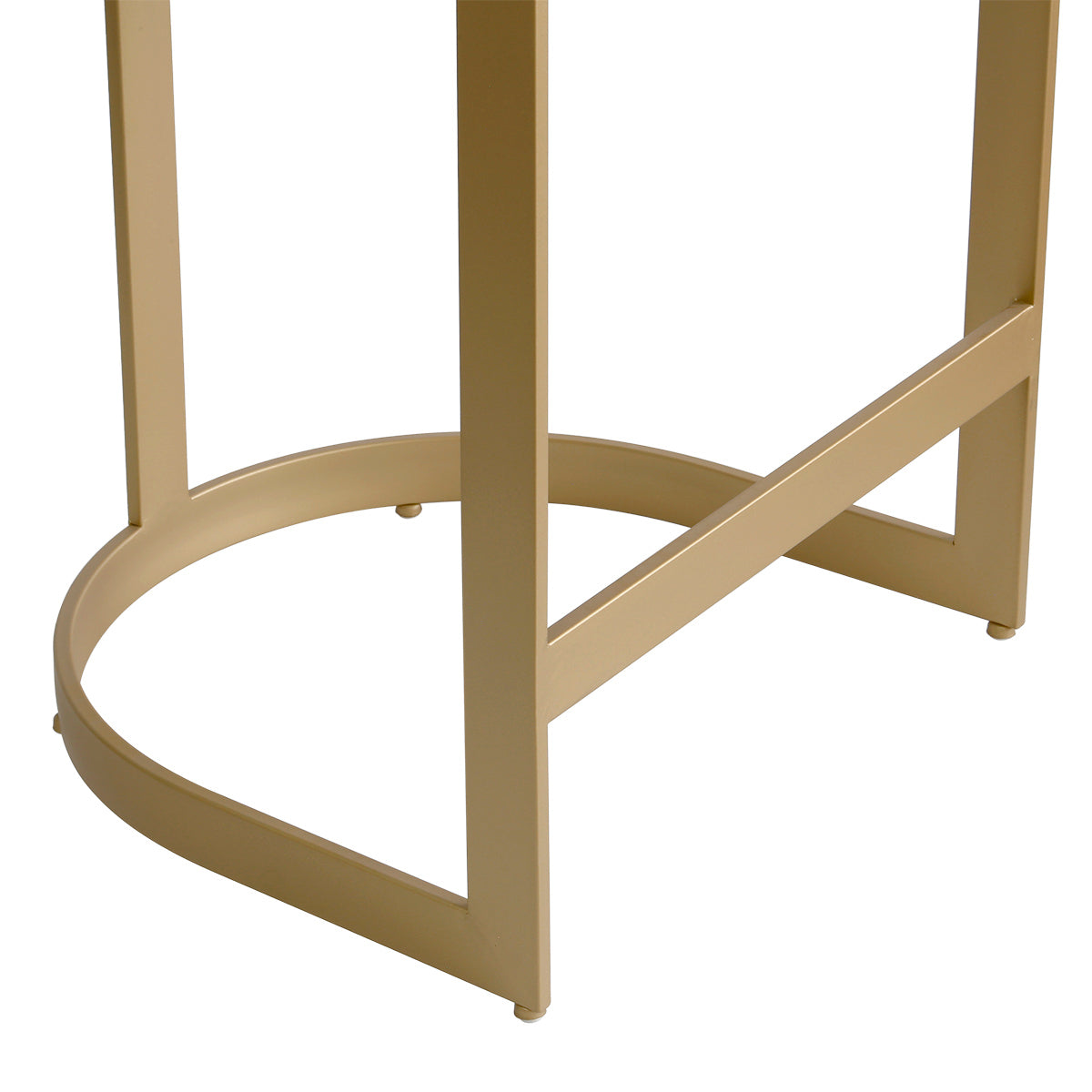 Remy Gold Kitchen Stool - Natural Linen
