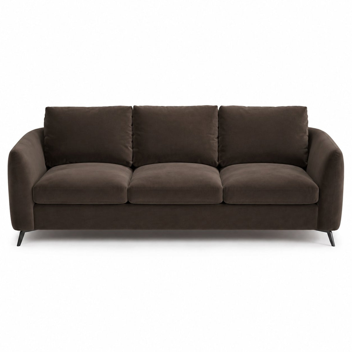 Mosman 3 Seater Sofa - Chocolate Velvet