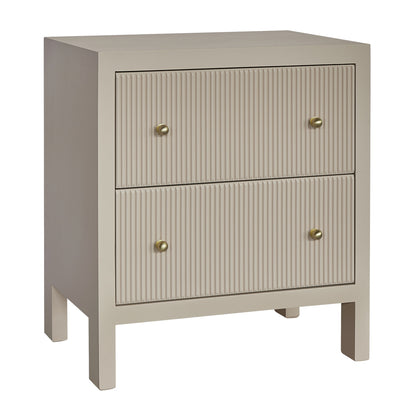 Ariana 67x76cm Bedside Table - Beige