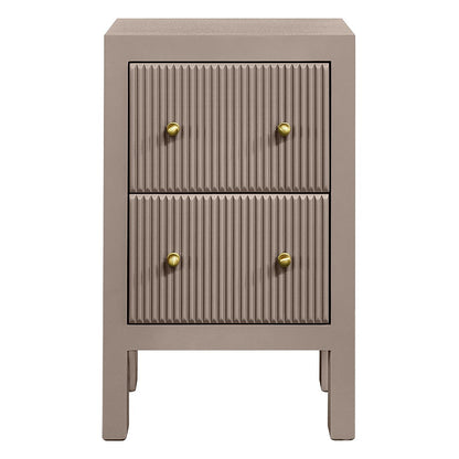 Ariana 40x65cm Bedside Table - Taupe