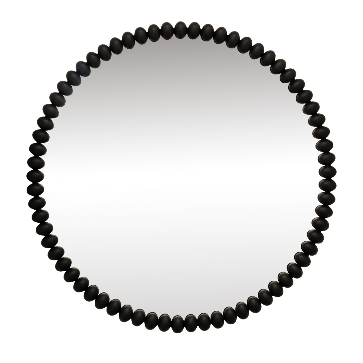 Esme 105x105cm Round Wall Mirror - Black