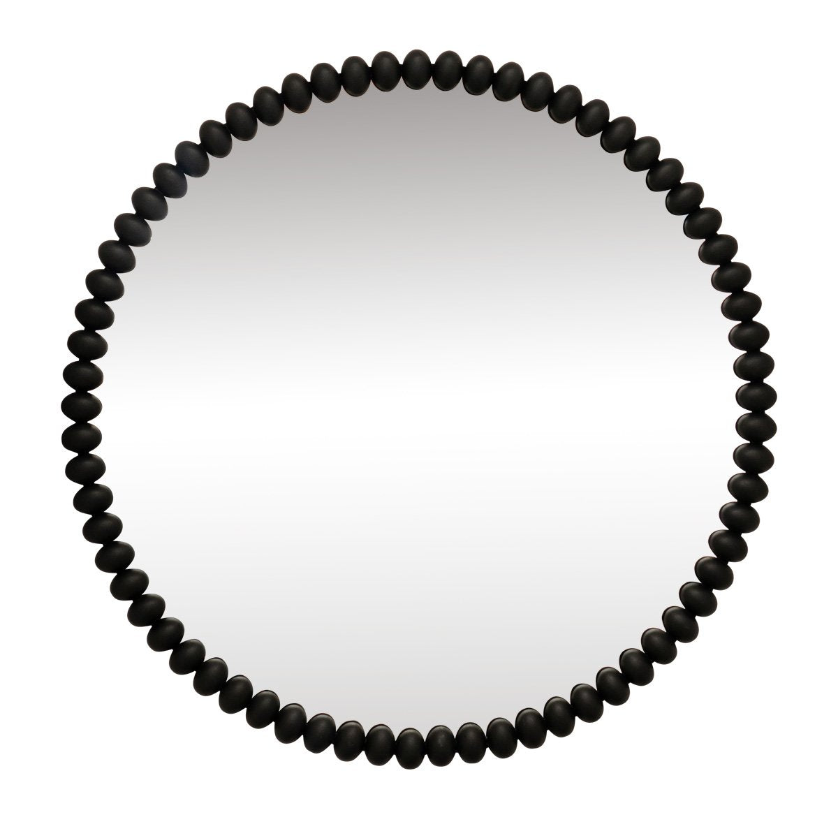 Esme 105x105cm Round Wall Mirror - Black
