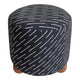 Orta Stool - Black Jacquard