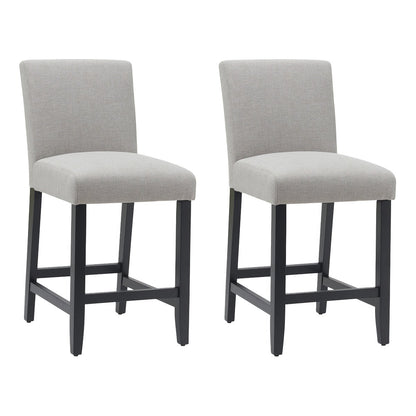 Christie Kitchen Stool Set of 2 -Taupe - OUTLET NSW