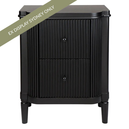 Arielle Bedside Table - Black - OUTLET NSW