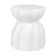 Swirl Concrete Stool - White