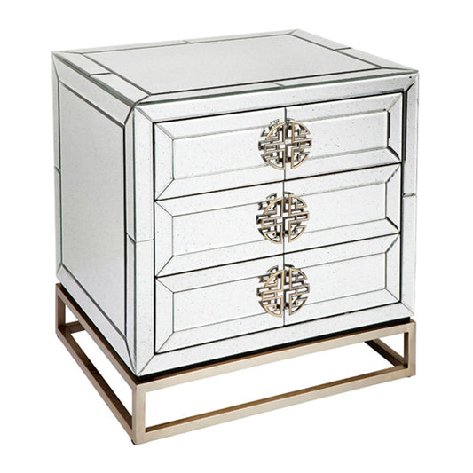 Rochester Mirrored Bedside Table Set of 2