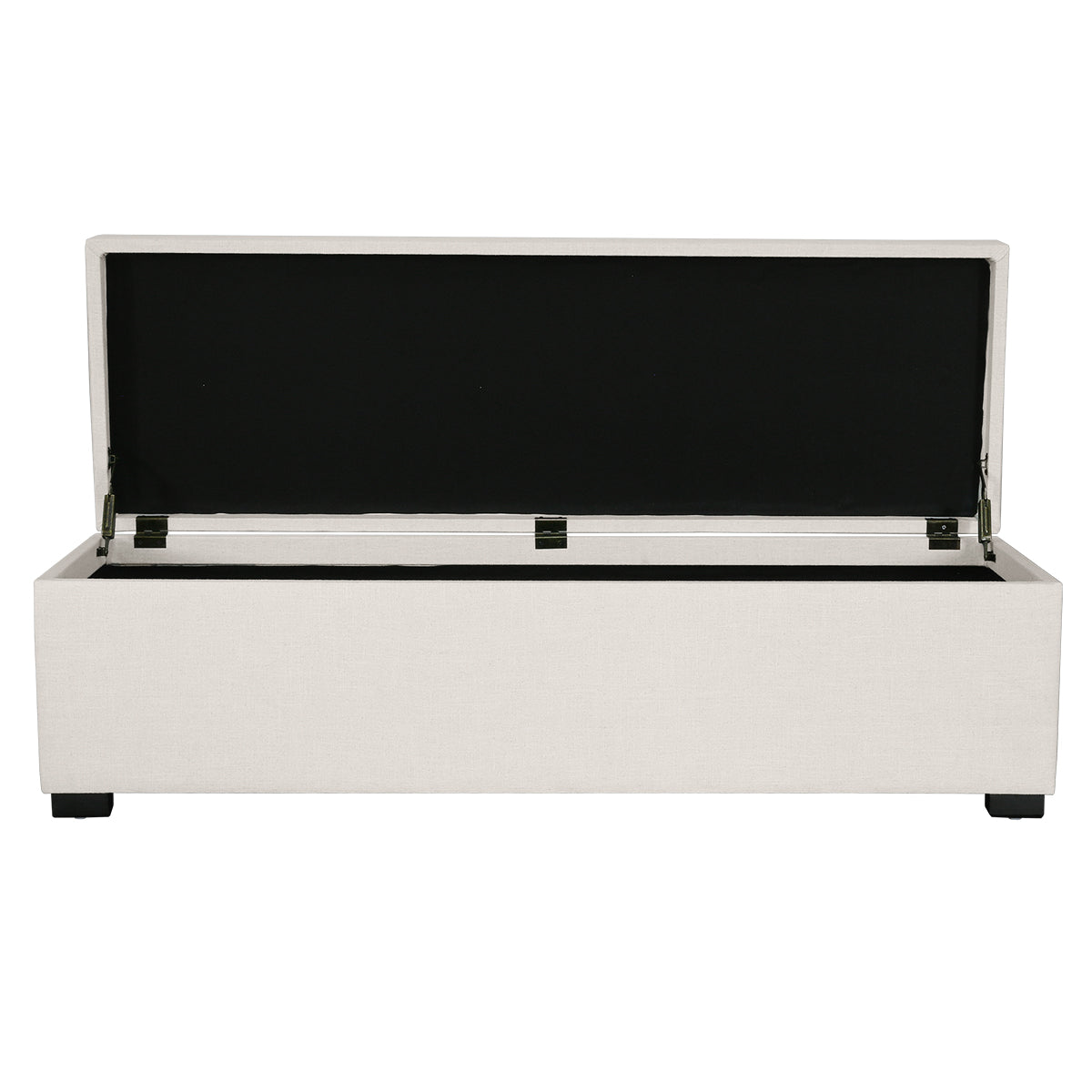 Soho Storage Bench Ottoman - Ecru