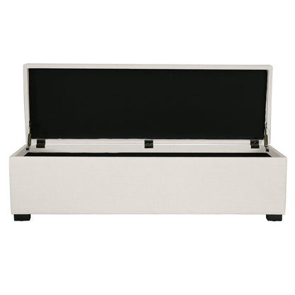 Soho Storage Bench Ottoman - Ecru