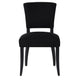 Noah Dining Chair Set of 2 - Black Cotton