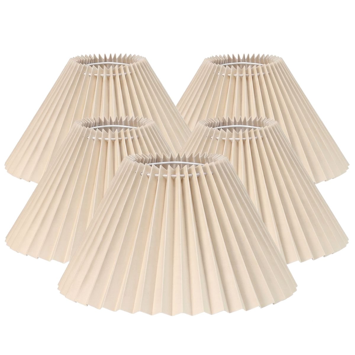 Anya Pleated Empire Shade - Small Off White  - Bulk Buy Qty 5