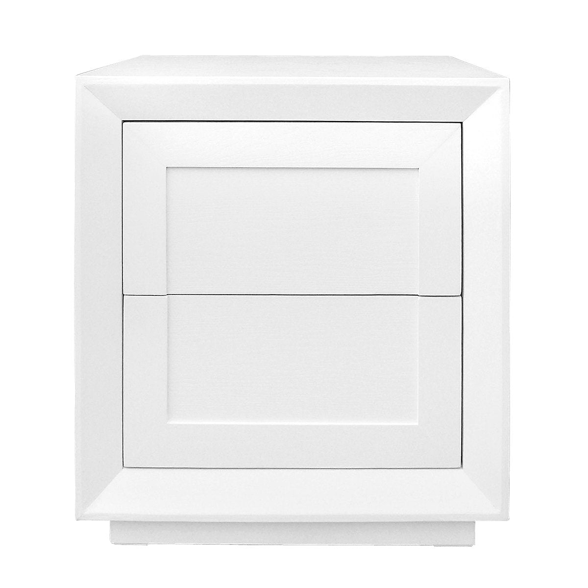 Balmain 60x65cm Tall Bedside Table - White
