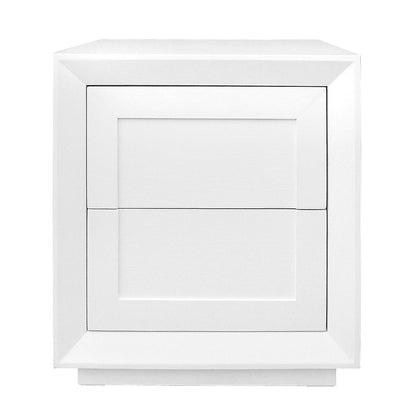 Balmain 60x65cm Tall Bedside Table - White