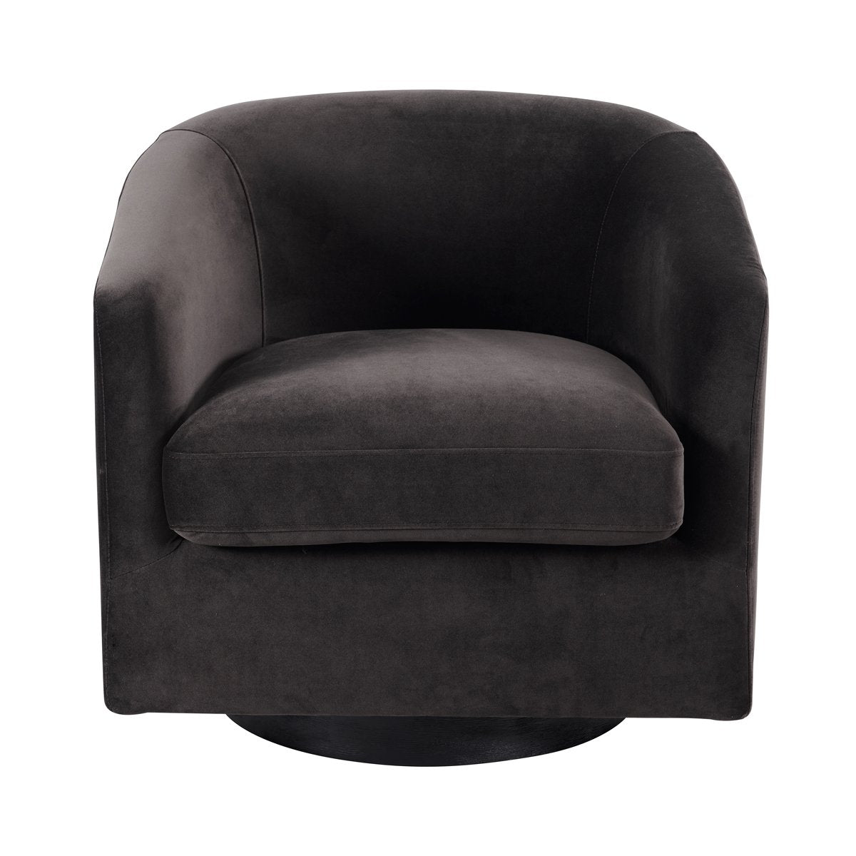 Bellevue Swivel Arm Chair - Slate Grey Velvet