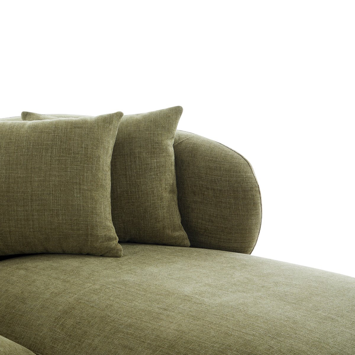 Greenwich Modular 3 Seater Sofa w Right Chaise - Sage Chenille – view 6