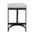 Brooke Black Kitchen Stool - Natural Linen