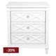 Plantation Bedside Table -  Large White