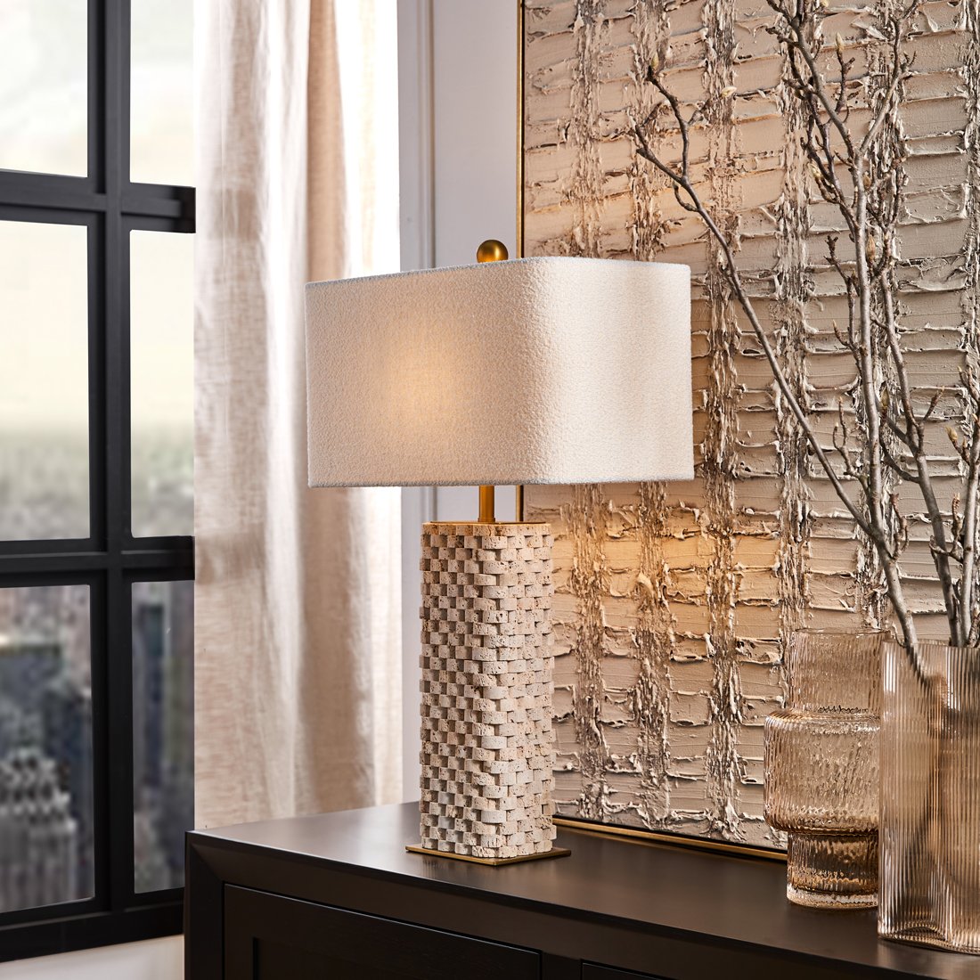 Belgrade Marble Table Lamp – view 2