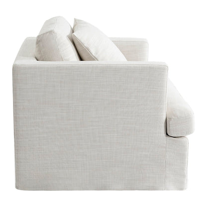 Birkshire Slip Cover Arm Chair - Off White Linen