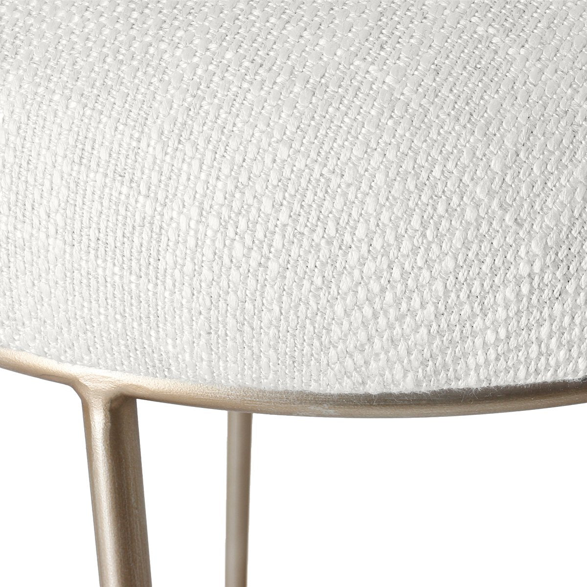 Aiden Gold Steel Bar Stool - Natural Linen – view 4