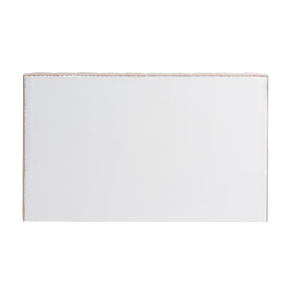 Central Park 195x120cm King Bedhead - Fawn Linen