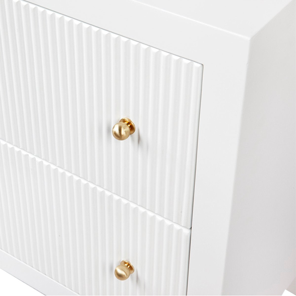 Ariana 67x76cm Bedside Table - White