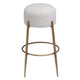 Nino Kitchen Stool - White Boucle