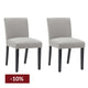 Christie Dining Chair Set of 2 - Taupe