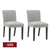 Christie Dining Chair Set of 2 - Taupe