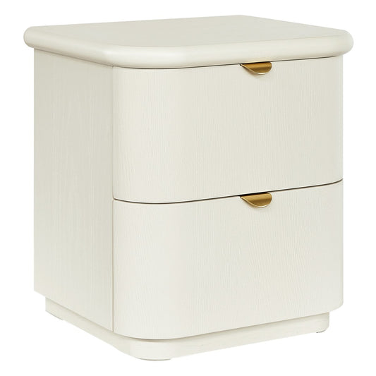 Lina 50x55cm Bedside Table - Ivory