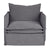 Palm Beach Slip Cover Arm Chair - Slate Grey Linen