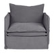 Palm Beach Slip Cover Arm Chair - Slate Grey Linen