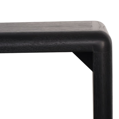 Radcliff 140cm Oak Console Table - Black