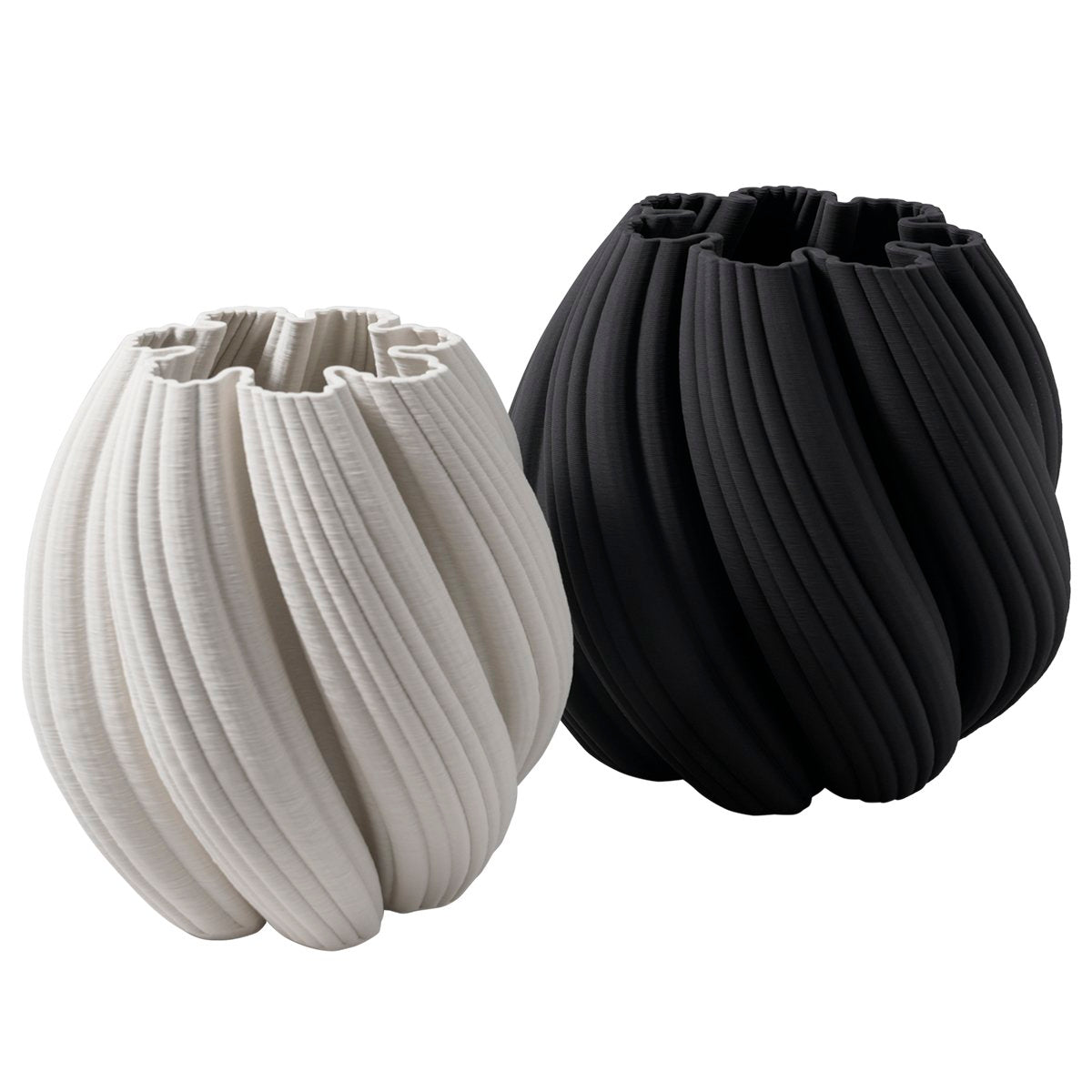 Grace Porcelain Decorative Vase - Large Black