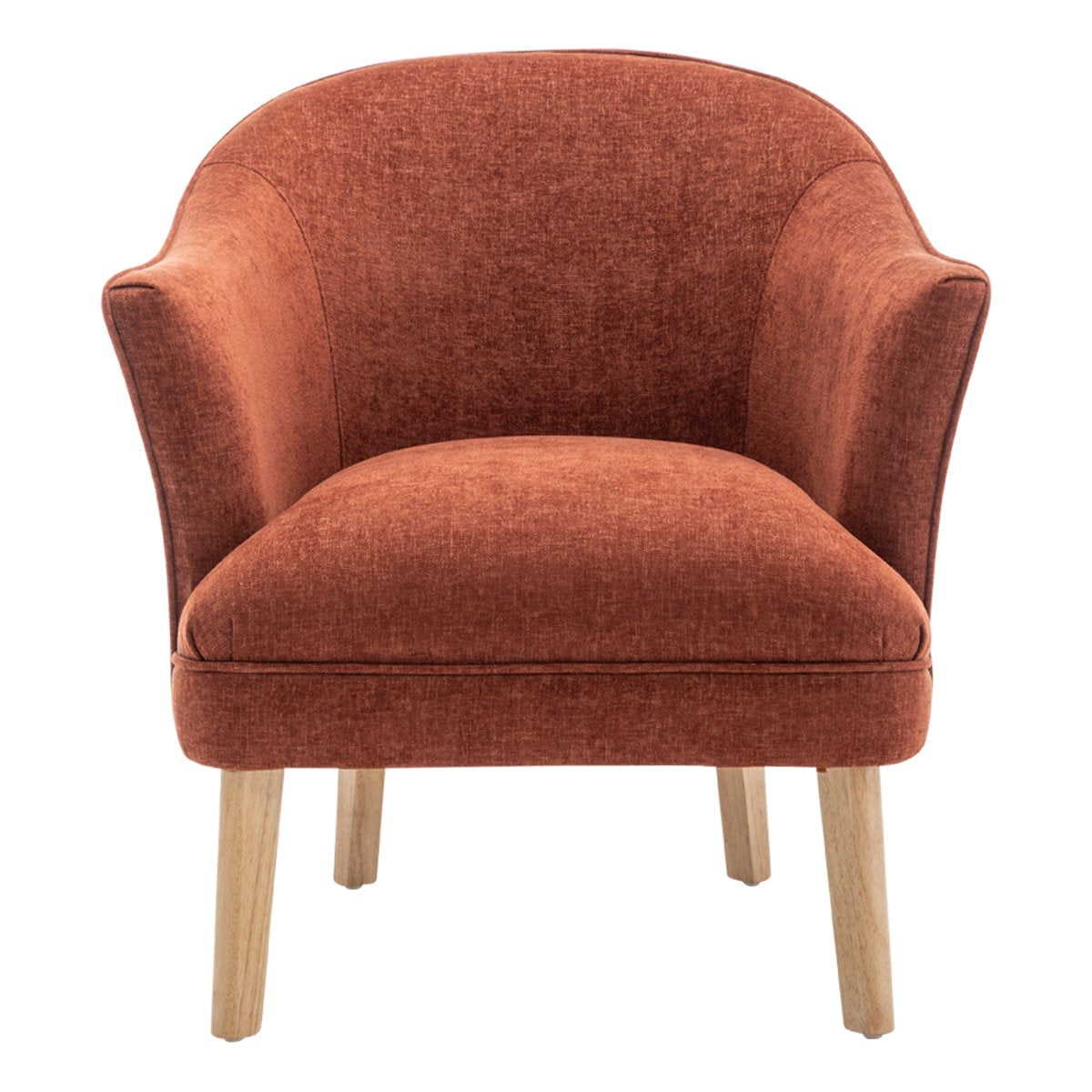 Elsa Arm Chair Chair - Terracotta Chenille