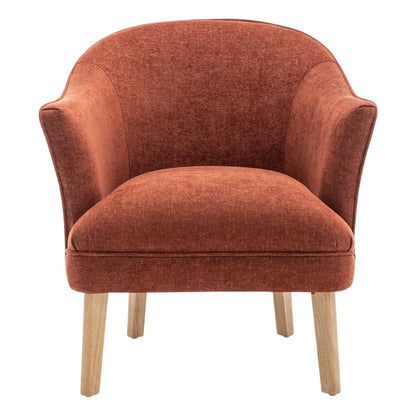 Elsa Arm Chair Chair - Terracotta Chenille